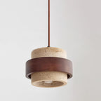 Alba – Suspension en travertin naturel-Galerie Pietra