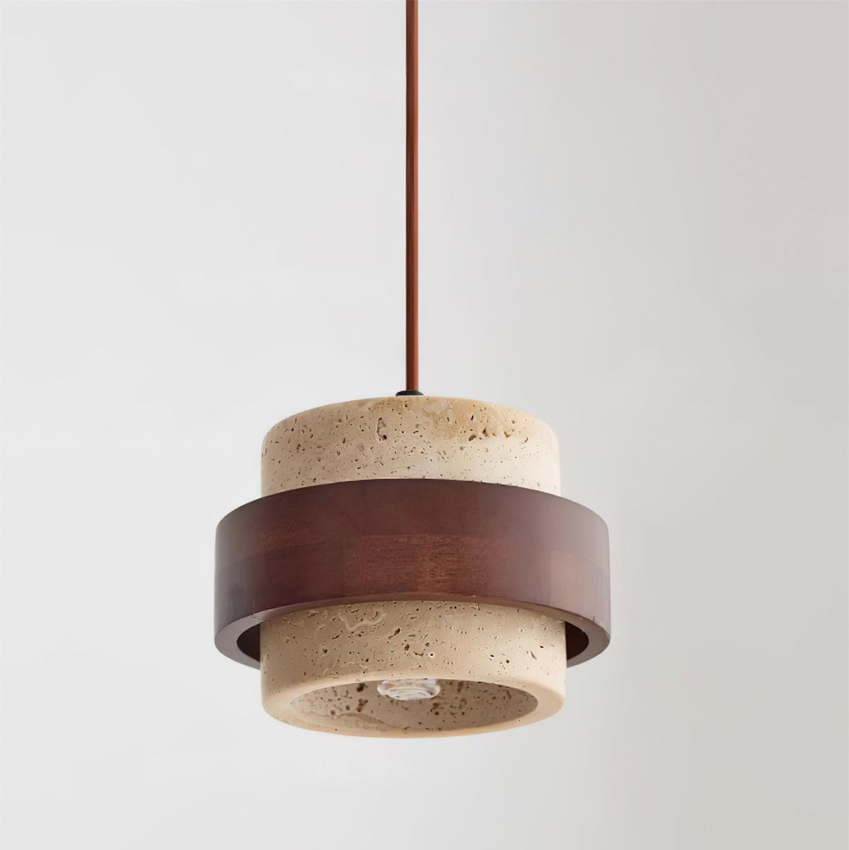 Alba – Suspension en travertin naturel-Galerie Pietra