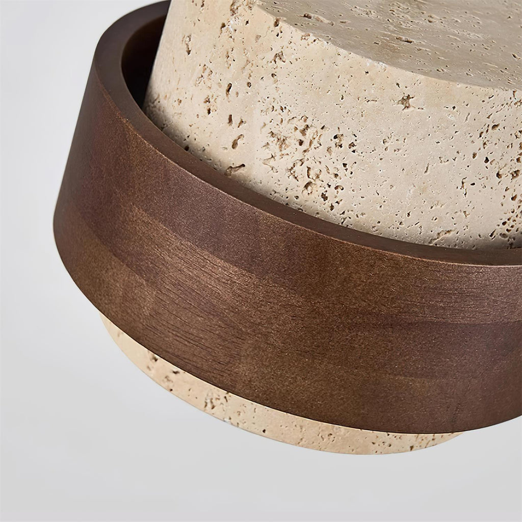 Alba – Suspension en travertin naturel-Galerie Pietra
