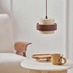 Alba – Suspension en travertin naturel-Galerie Pietra