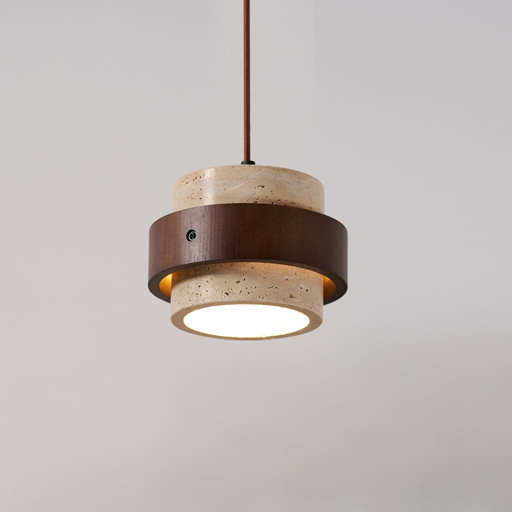 Alba – Suspension en travertin naturel-Galerie Pietra