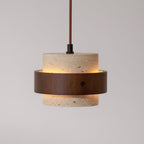 Alba – Suspension en travertin naturel-Galerie Pietra