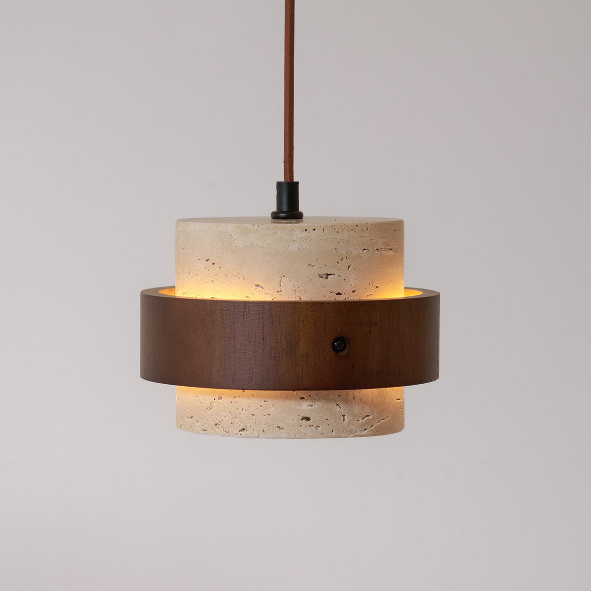 Alba – Suspension en travertin naturel-Galerie Pietra