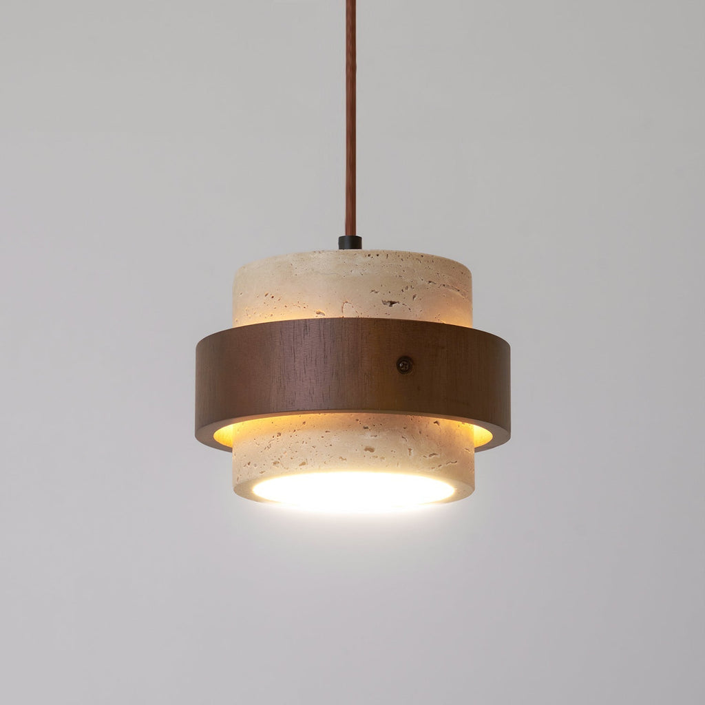 Alba – Suspension en travertin naturel-Galerie Pietra