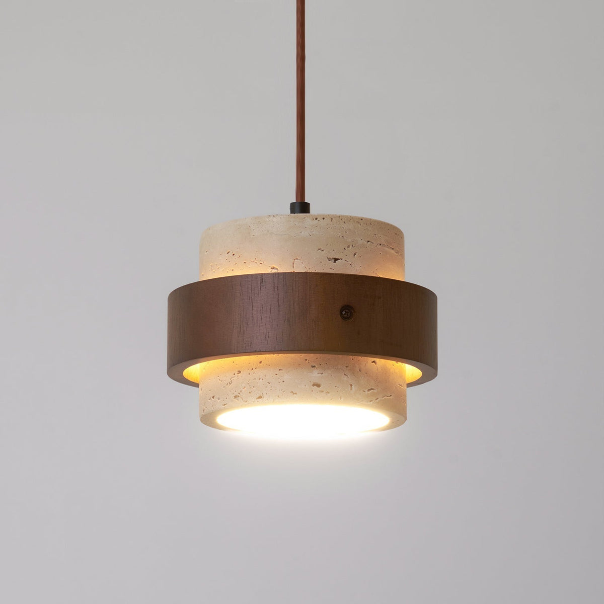 Alba – Suspension en travertin naturel-Galerie Pietra
