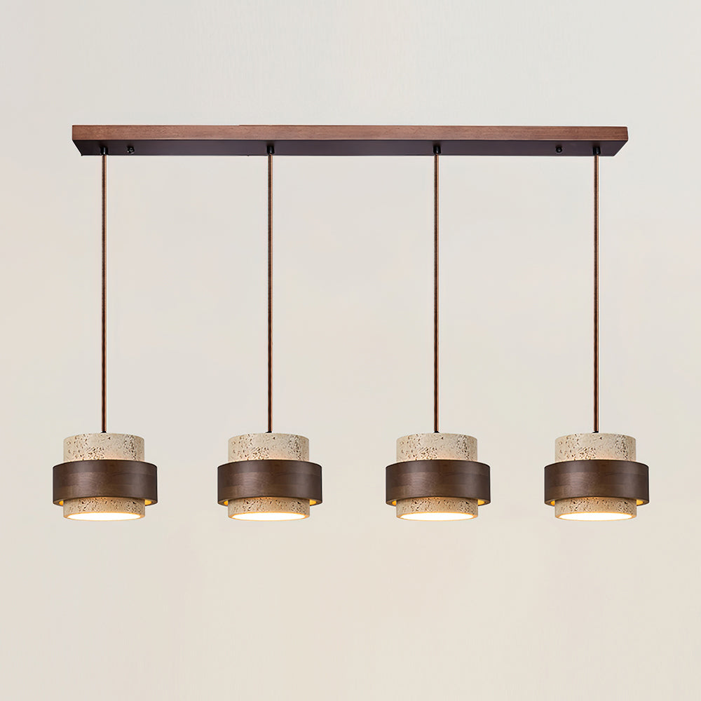 Alba – Suspension en travertin naturel-Galerie Pietra