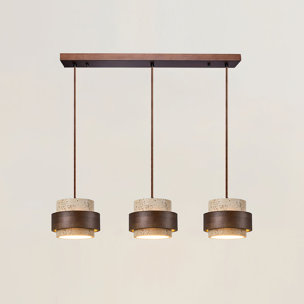 Alba – Suspension en travertin naturel-Galerie Pietra