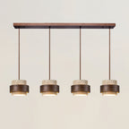 Alba – Suspension en travertin naturel-Galerie Pietra