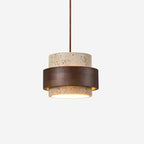 Alba – Suspension en travertin naturel-Galerie Pietra
