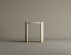 Arca – Table d’appoint courbée en travertin naturel-Galerie Pietra