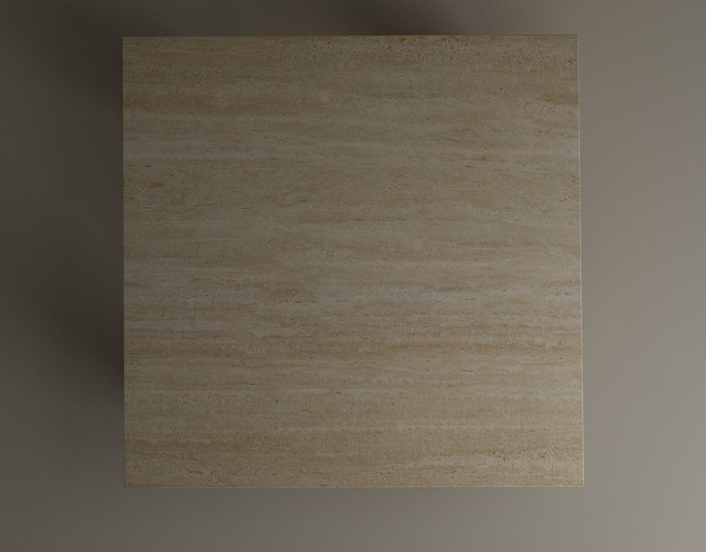 Aroa – Table basse organique en travertin naturel finition pierre-Galerie Pietra