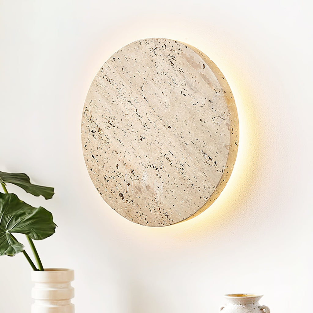 Artea – Applique murale en travertin naturel-Galerie Pietra