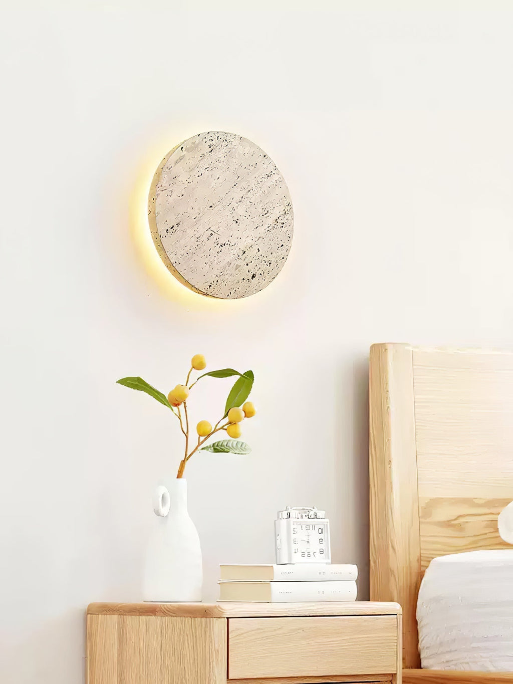 Artea – Applique murale en travertin naturel-Galerie Pietra