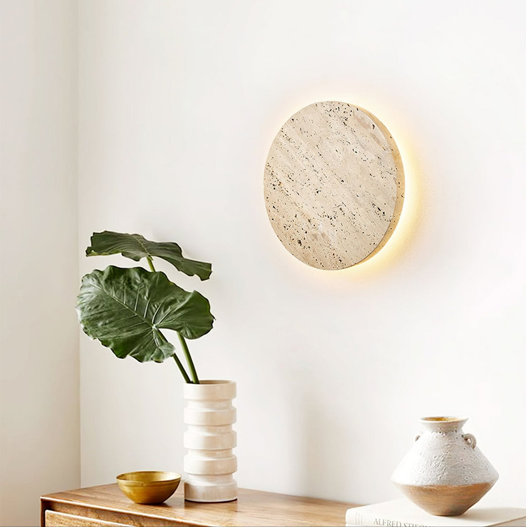 Artea – Applique murale en travertin naturel-Galerie Pietra