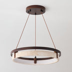 Avela – Suspension moderne en travertin naturel-Galerie Pietra