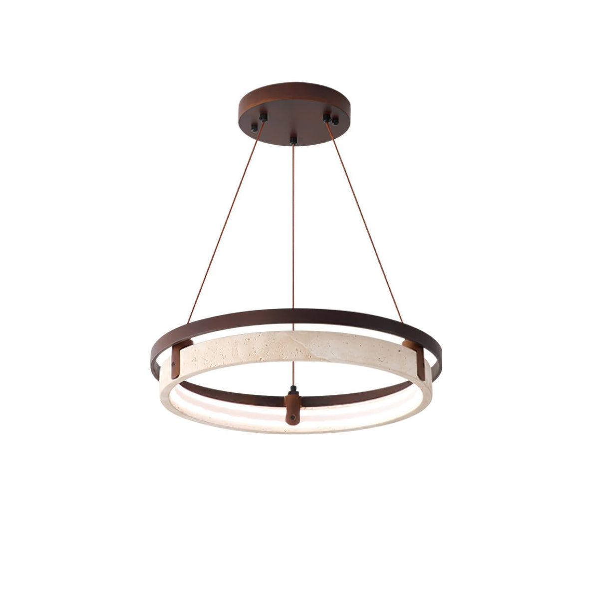 Avela – Suspension moderne en travertin naturel-Galerie Pietra