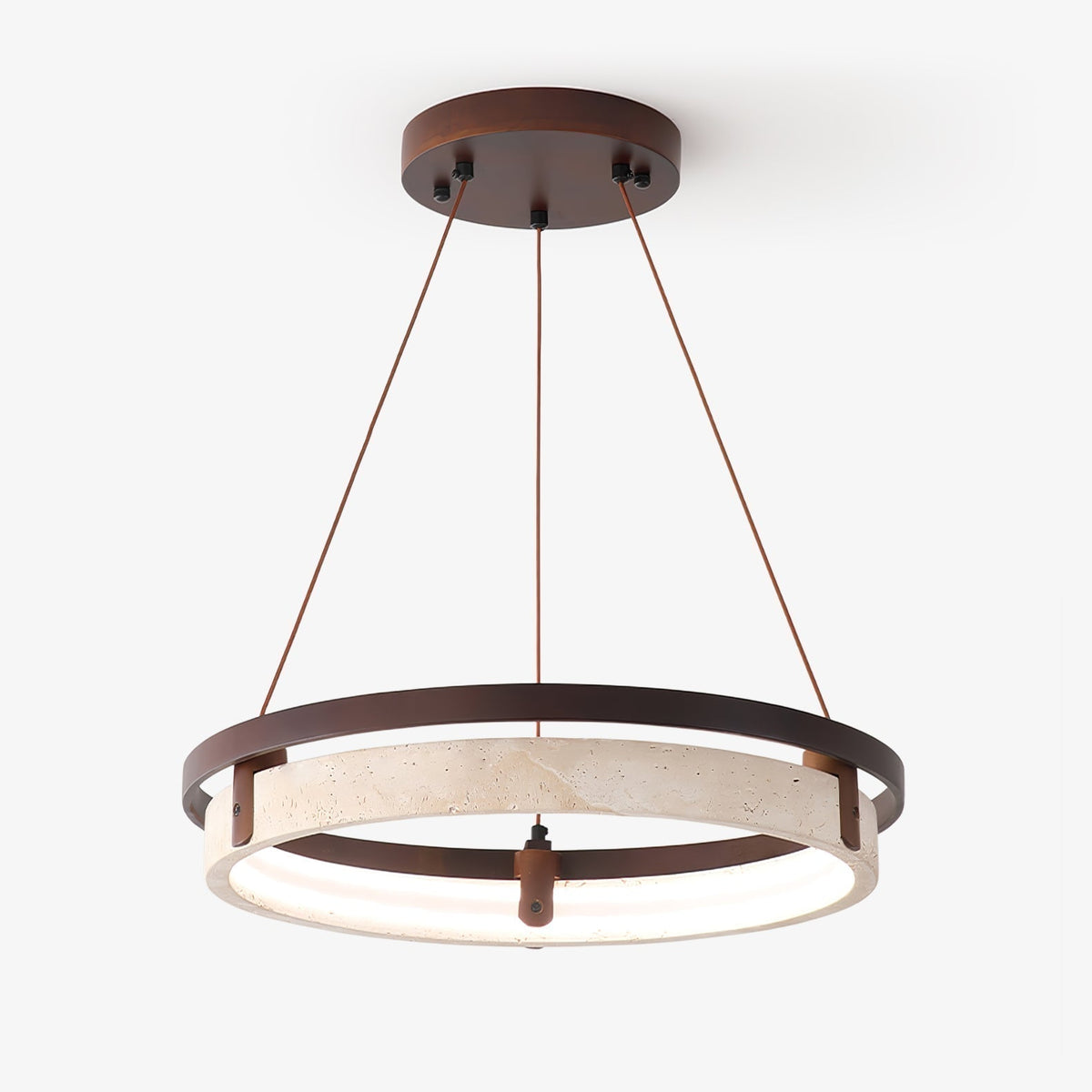 Avela – Suspension moderne en travertin naturel-Galerie Pietra