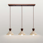 Capella – Suspension en travertin naturel forme chapeau-Galerie Pietra