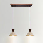 Capella – Suspension en travertin naturel forme chapeau-Galerie Pietra