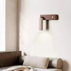 Cylia – Applique murale cylindrique en travertin naturel-Galerie Pietra