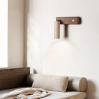 Cylia – Applique murale cylindrique en travertin naturel-Galerie Pietra