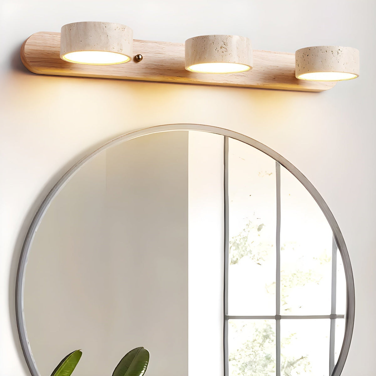 Eden – Applique murale minimaliste en travertin naturel-Galerie Pietra