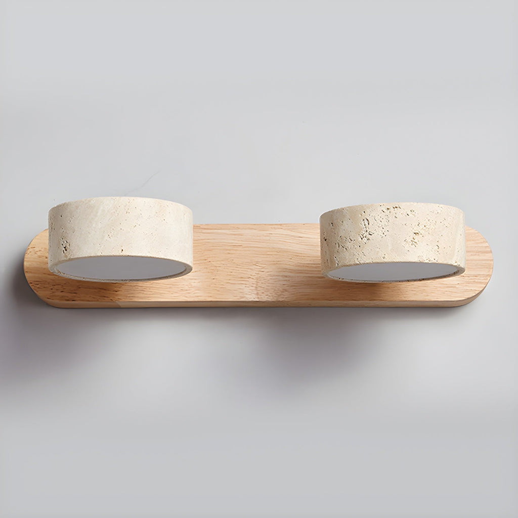 Eden – Applique murale minimaliste en travertin naturel-Galerie Pietra