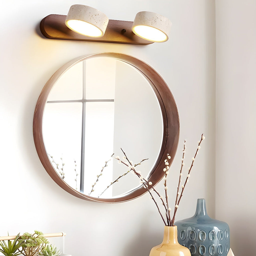 Eden – Applique murale minimaliste en travertin naturel-Galerie Pietra