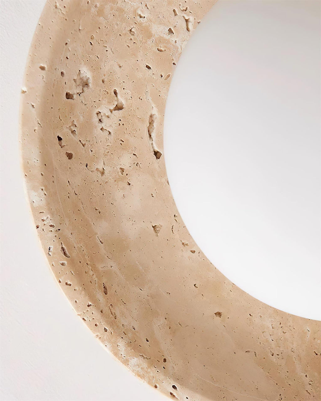 Eira – Plafonnier minimaliste en travertin naturel-Galerie Pietra