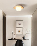 Eira – Plafonnier minimaliste en travertin naturel-Galerie Pietra