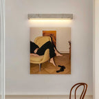 Elya – Applique murale minimaliste en travertin naturel-Galerie Pietra