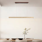 Linea – Suspension linéaire minimaliste en travertin naturel-Galerie Pietra