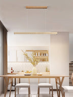 Linea – Suspension linéaire minimaliste en travertin naturel-Galerie Pietra