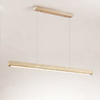 Linea – Suspension linéaire minimaliste en travertin naturel-Galerie Pietra