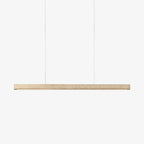 Linea – Suspension linéaire minimaliste en travertin naturel-Galerie Pietra