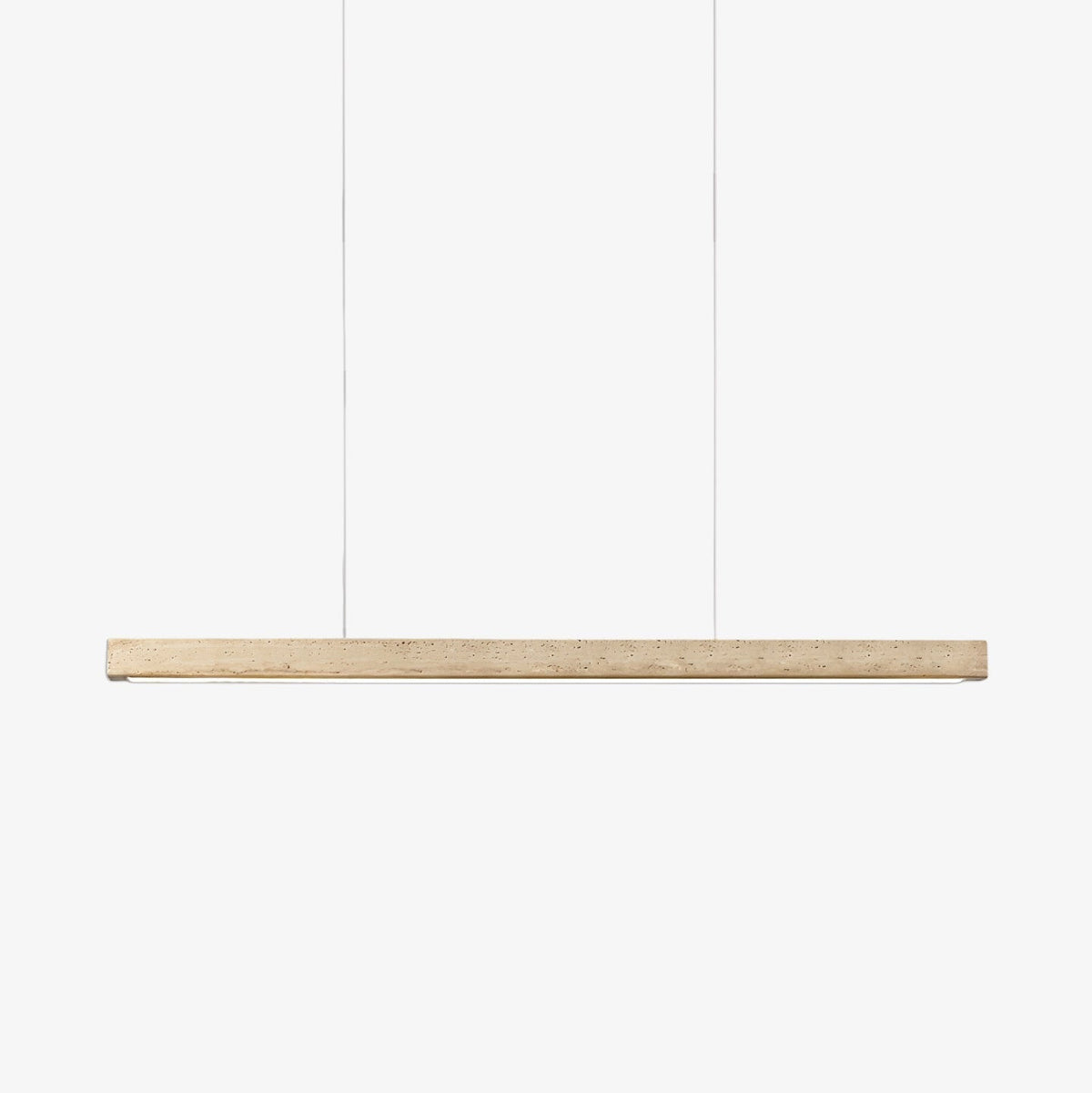 Linea – Suspension linéaire minimaliste en travertin naturel-Galerie Pietra