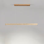 Linea – Suspension linéaire minimaliste en travertin naturel-Galerie Pietra