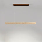 Linea – Suspension linéaire minimaliste en travertin naturel-Galerie Pietra