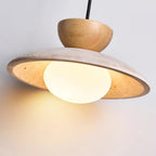Luma – Suspension en travertin naturel-Galerie Pietra