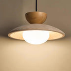 Luma – Suspension en travertin naturel-Galerie Pietra