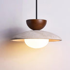 Luma – Suspension en travertin naturel-Galerie Pietra