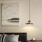 Lunéa – Suspension LED en travertin naturel-Galerie Pietra