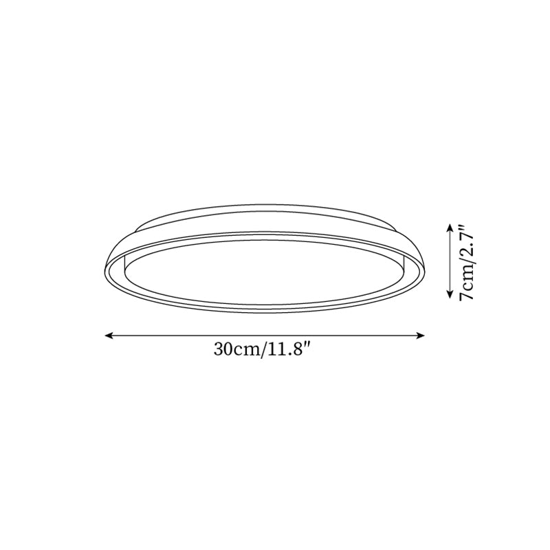 Néa – Plafonnier rond minimaliste en travertin naturel-Galerie Pietra