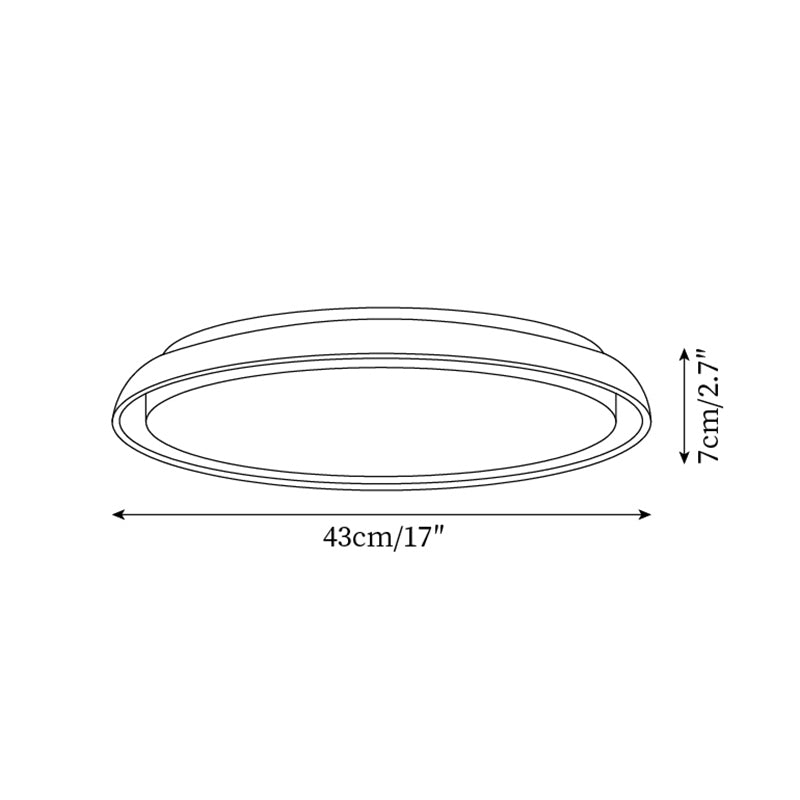 Néa – Plafonnier rond minimaliste en travertin naturel-Galerie Pietra