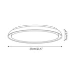 Néa – Plafonnier rond minimaliste en travertin naturel-Galerie Pietra