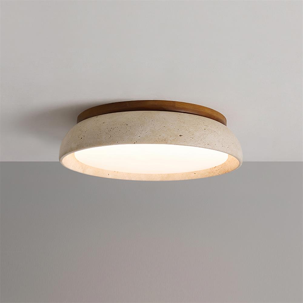 Noma Plafonnier en travertin naturel-Galerie Pietra
