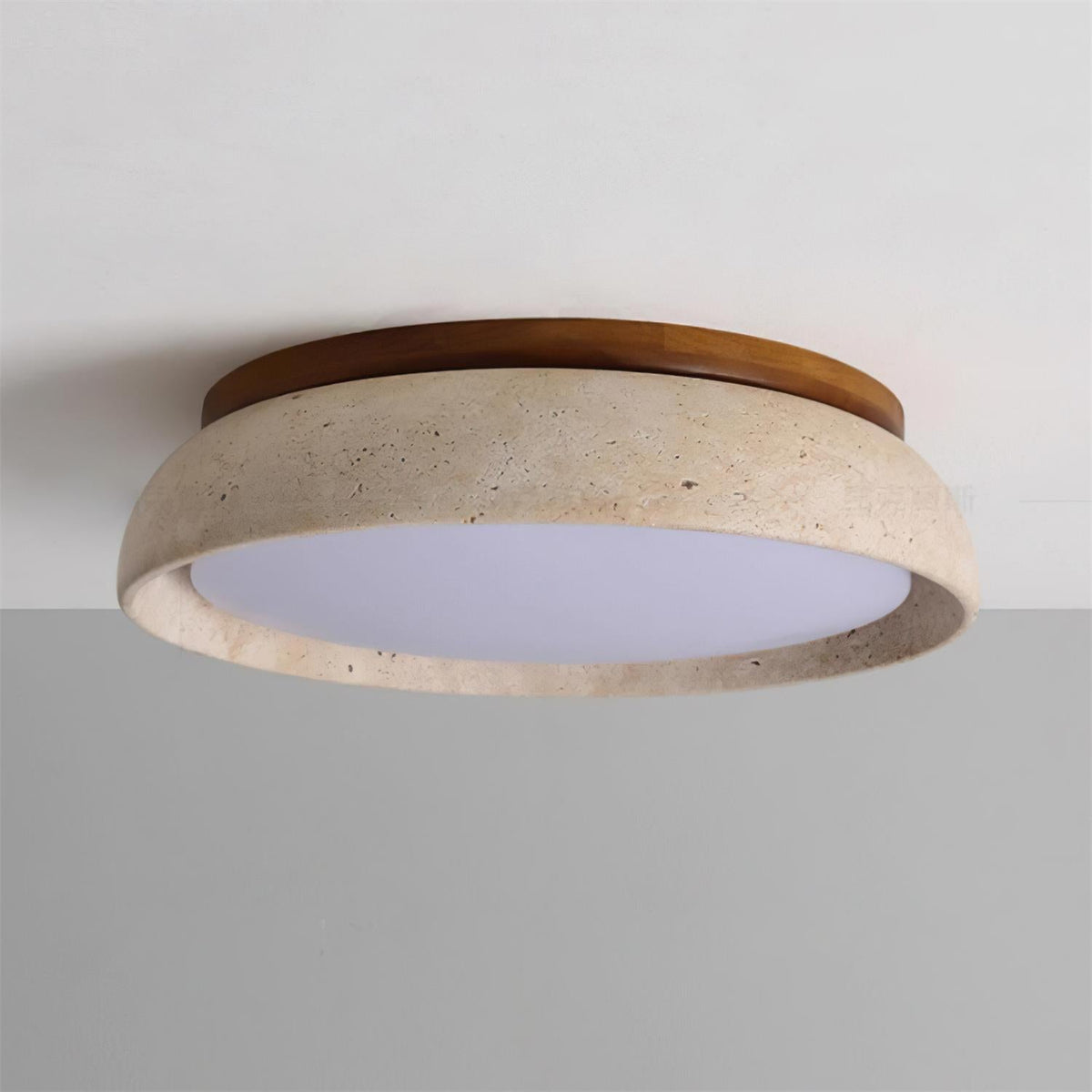 Noma Plafonnier en travertin naturel-Galerie Pietra