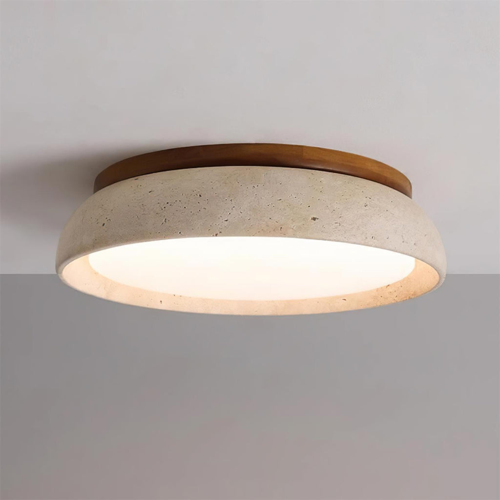 Noma Plafonnier en travertin naturel-Galerie Pietra