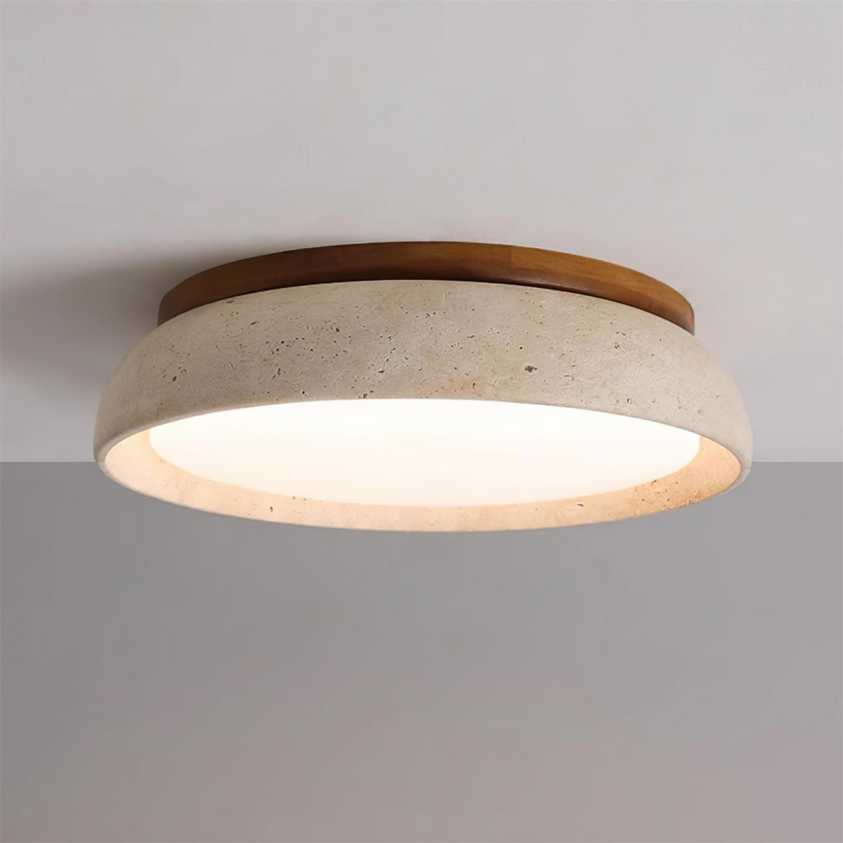 Noma Plafonnier en travertin naturel-Galerie Pietra