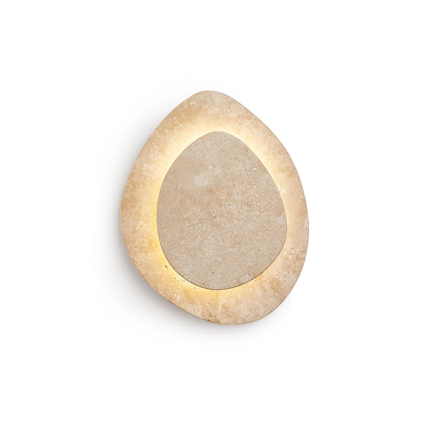 Oria – Applique murale sculpturale en travertin naturel-Galerie Pietra
